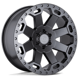 Black Rhino Hard Alloys WARLORD Matte Gunmetal 20x9 +12 6X135 87.1