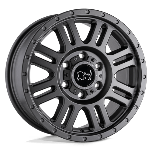 Black Rhino Hard Alloys YELLOWSTONE Matte Gunmetal 16x8 +38 6X130 84.1